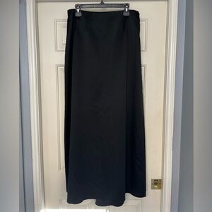 JS Signature Black Satin Like Maxi Skirt Witchy Whimsigoth Holiday Formal
